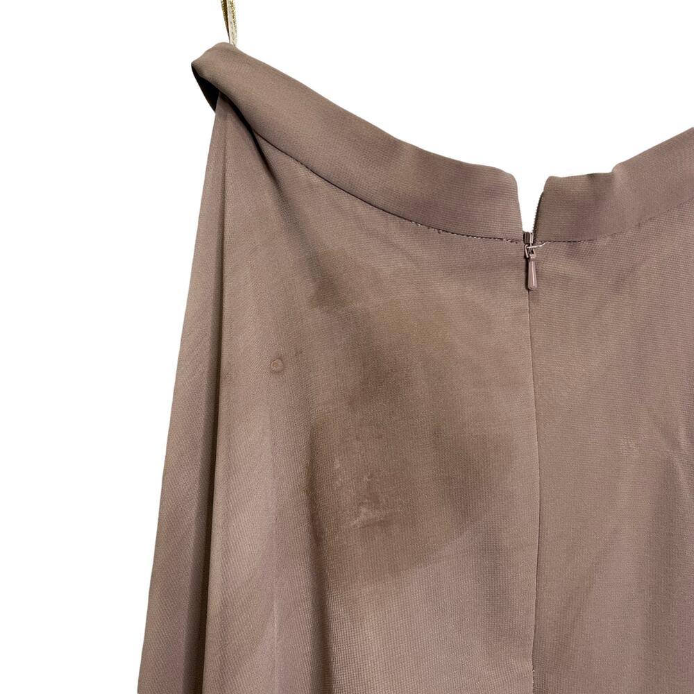 Jenny Yoo Collection Hampton Full Maxi Skirt Sheer Double Lined Purple Silk Sz 2 - Picture 3 of 7